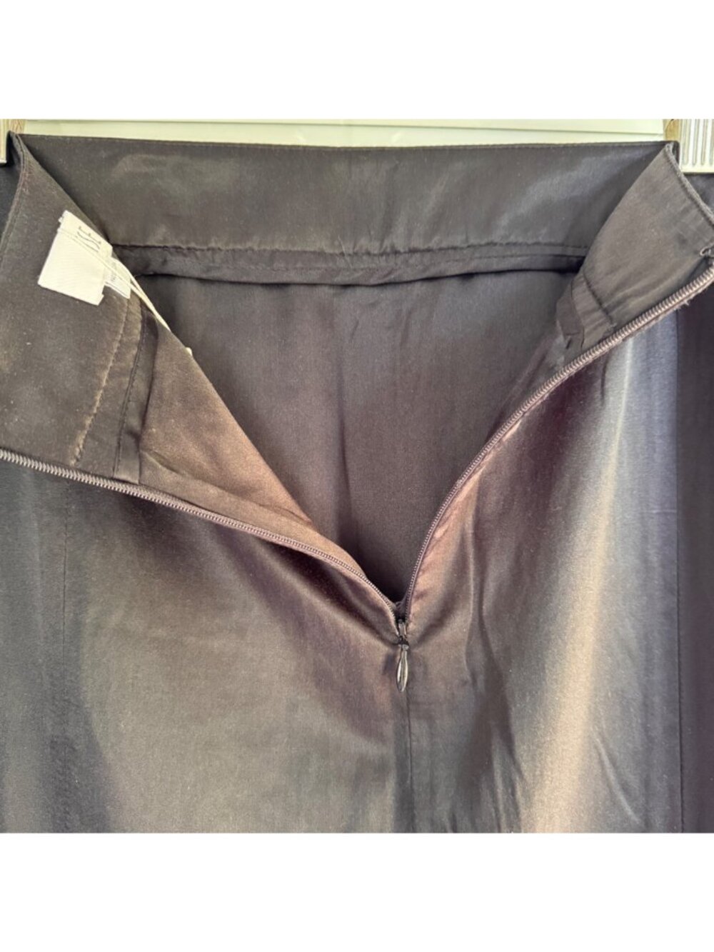 TSE Womens Pleated Black Skirt Size 12 Silk Designer Cocktail Office Career New - Picture 12 of 16